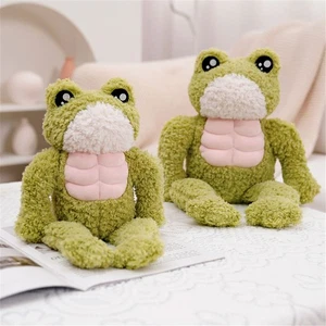 Toy Soft Toy Frog Stuffed Toy Muscle Frog Doll Frog Plush Doll Plush Toys - Picture 1 of 12