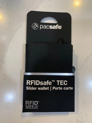 Pacsafe RFIDsafe TEC Slider Wallet Black 10645100 - Image 1 of 2