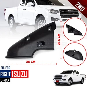 Extension Front Bumper Mud Guard RH Set For Isuzu D-Max 2WD Single Cab 2020-2023 - Picture 1 of 12