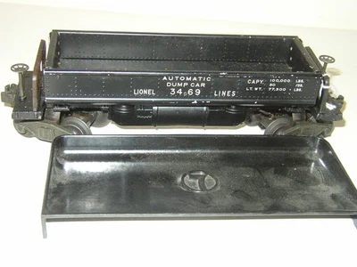 Lionel Lines 3469 Automatic dump car works + 160 black Bin ex. lotB - Image 1 of 4
