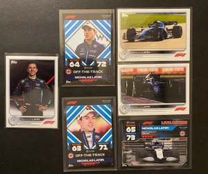 Nicholas Latifi - 2022 Topps Turbo Attax F1 Williams Racing 6 Card Lot - Imagen 1 de 2