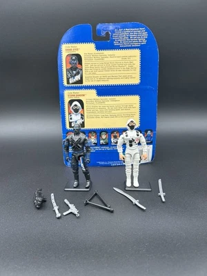 GI Joe Snake Eyes & Storm Shadow 2000 de colección completo con tarjeta completa Foto 1 de 3