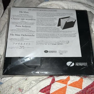 Creative Memories File Mate schwarz Akkordeon Datei Ordner Sammelalbum Aufbewahrung, Neu in Verpackung - Bild 1 von 8