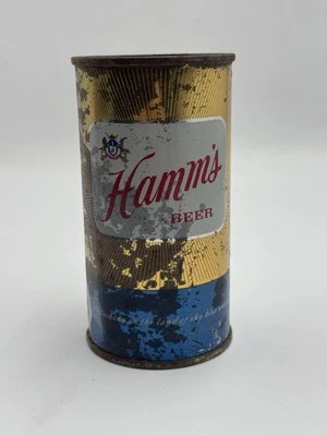 Lata de cerveza Hamm's de 12 oz con tapa plana - Theo. Hamm Brewing, St. Paul MN Foto 1 de 4