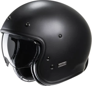 Casco Moto Jet HJC V31 Solid Semi Flat Black Opaco 165570 - Picture 1 of 4