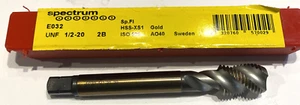 Dormer Spectrum E032 1/2-20 UNF 2B Spiralflöte HSS-XS1 Gold ISO 529 AO40 Schweden - Bild 1 von 3