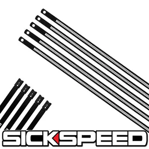 5 PC BLACK 12" STAINLESS STEEL CABLE ZIP TIE MOTORCYCLE EXHAUST PIPE HEADER M8 - Bild 1 von 1