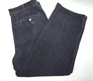 Men's Covington Black Size 40X29 pleated front Straight leg Corduroy pants - Picture 1 of 7