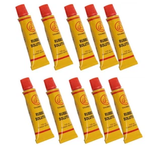 10x Bike Tyre Inner Tube Puncture Repair Rubber Cement Bicycle Tire Patch Glue - Picture 1 of 9