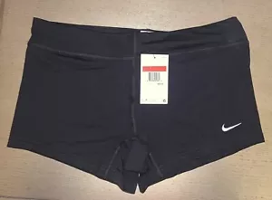 NIKE Womens DRI-FIT Volleyball Shorts-Black 108720-010 - Large - NEW NWT - Picture 1 of 3