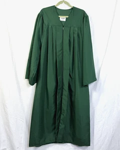 Jostens Graduation Gown Sz 6'1" - 6'3" Dark Green Matte Finish - Fast Shipping! - Picture 1 of 5