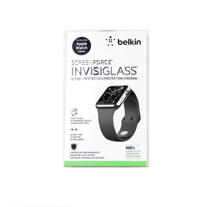 BELKIN INVISIGLASS FOR APPLE WATCH SERIES 3 2 1 NIKE+ SPORT 42MM GLASS F8W715TT - Picture 1 of 2