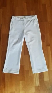 New BAR III White Dress Capri Cropped Pants w/ Belt Loops $69 - Picture 1 of 6