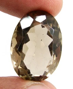 31.30 Ct Natural Smoky Quartz Loose Gemstone Oval Cut Untreated Stone - 1137 - Picture 1 of 2