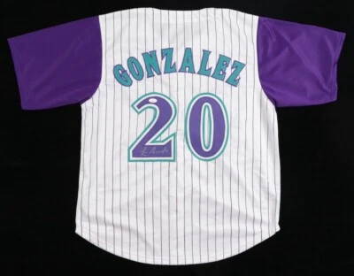 Luis Gonzalez Signed Arizona Diamondback Jersey (JSA COA)Game Winning Hit Game 7 - Image 1 of 4