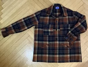 VINTAGE PENDLETON WOLLE CHORE JACKE EINSCHUBTASCHEN KARIERT SCHWER GR. XL - Bild 1 von 9