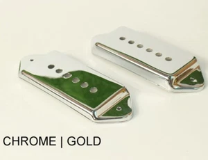 Pickup Cover For Epiphone Casino Neck or Bridge Chrome / Gold - Picture 1 of 9