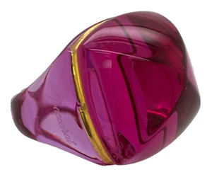 Anillo POP Cristal Baccarat Púrpura MEDICIS Talla 6 Usado Leer Descripción - Imagen 1 de 5