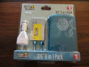 PACK 6 ACCESSOIRES 3DS CHARGEUR -SACOCHE - FILMS - STYLET - ECOUTEURS / BL - Photo 1/1