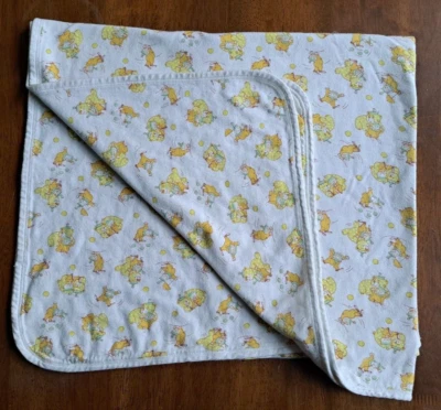 Manta Receptora Bebé Carter Algodón Amarillo EE. UU. Vintage Circo Payaso Osos 36" Foto 1 de 4