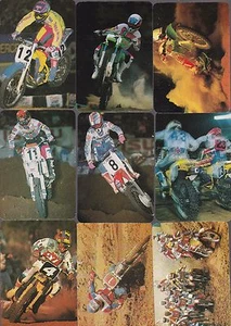 DIRT BIKE RACING 12 CARD 1992 PORTUGUESE CALENDAR SET - Picture 1 of 2