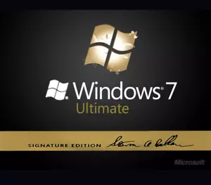 RARE SIGNED Microsoft Windows 7 Ultimate SIGNATURE EDITION 64 Bit two DVD Unique - Picture 1 of 6