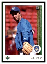 1989 Upper Deck #421 DALE SVEUM Milwaukee Brewers ~D7A