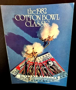 The 1982 Cotton Bowl Classic Official Souvenir Program Texas VS Alabama - Picture 1 of 11