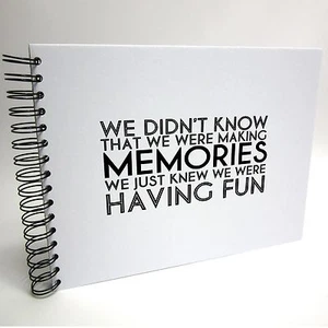 Quote A3/A4/A5 Making Memories, Scrapbook, Photo Album, Memory Book, Memory Book - Picture 1 of 6