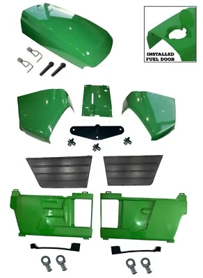 KUMAR BROS USA Hood/Fuel Door Kit/Panels LH&RH/Grills/Catch/Cowl fits John Deere 4500 4600 4700