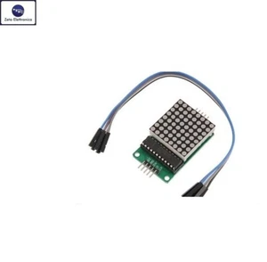 DISPLAY LED CON MAX7219 A MATRICE 8 x 8 MODULO SCHEDA TE159 SERIAL DOT MATRIX - Bild 1 von 2