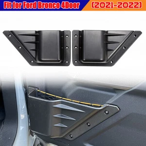 2x Front Door Panel Pocket Holder Organizer Box For 2021 2022 2023 Ford Bronco - Foto 1 di 7