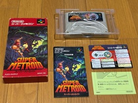 Super Metroid Boxed with Manual CIB Nintendo Super Famicom SFC 1994 Japan import