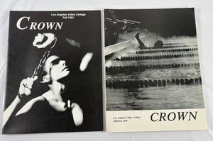 Lot 2 Los Angeles Valley College “Crown" Magazine 1991 Vintage Articles Ephemera - Picture 1 of 10