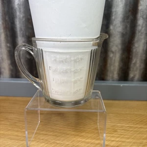 Vintage A & J Messbecher Rührschüssel 2 Tassen 16 Unzen Glas Klar Antik 7218 MCM - Bild 1 von 9