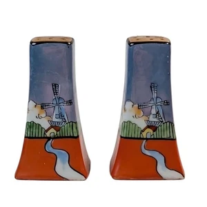 Set shaker sale e pepe Lusterware vintage design mulino a vento olandese made Japan - Foto 1 di 13