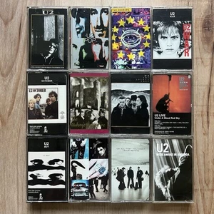 12x U2 Cassette Tape Lot Rare Joshua Tree War Pop Wide Awake Boy October Zooropa - Picture 1 of 3