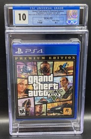 Grand Theft Auto V: Premium Edition CGC 10 A++ Perfect PS4 Sealed New Graded