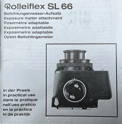 Rollei Gebrauchsanweisung Rolleiflex SL 66, Belichtungsmesser-Aufsatz - Bild 1 von 3