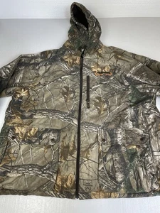 Realtree Men's Camoflauge Insulated Hooded Zip Hunting Jacket Size 2XL (50-52) - Picture 1 of 12