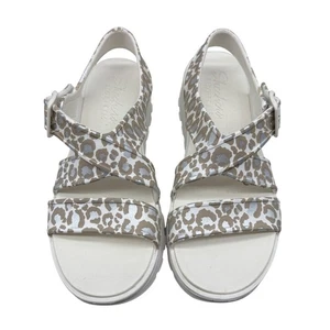 Neu Skechers Foamies grau/Animal Print Footsteps Fierce Vibes Damen-Sandalen 8 - Bild 1 von 10