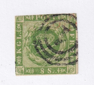 SELLOS DE MATT SCOTT DINAMARCA #8, 8 EDICIÓN DE HABILIDAD DE 1858-1862, USADOS, CV $82 Foto 1 de 3