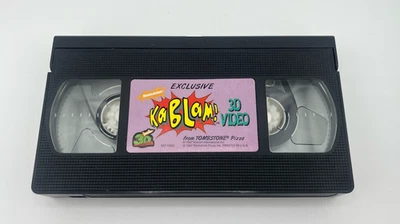 Kablam VHS 1997 Nickelodeon Very HTF 3D Nogglevision Tombstone Pizza Exclusive - Image 1 of 4