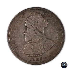 Panama - 25 Centesimos - 1904 - Silver - Item #002 - Picture 1 of 4