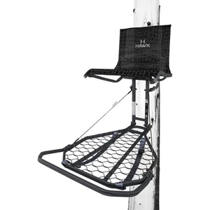 Hawk Kickback LVL Supporto per albero da caccia cervo da appendere con sedile XL e piattaforma - Foto 1 di 11