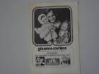 advertising Pubblicit 1972 BAMBOLE EFFE GIANNI/CARLINA