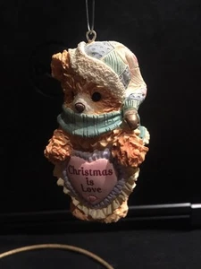 CARLTON CHRISTMAS ORNAMENT: CHESTER'S HEARTFELT HOLIDAY: BAINBRIDGE BEAR new - Picture 1 of 6