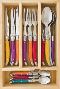 LAGUIOLE by Louis Thiers 24 Piece Cutlery Set - Multi - DAMAGED WRAP - RRP $349 - Picture 1 of 4