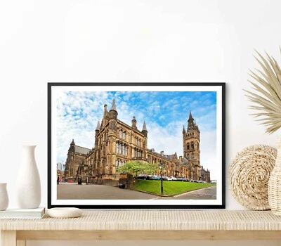 University of Glasgow Main Building Poster Premium Quality Choose your Size - Image 1 of 4