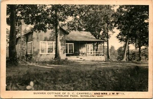 Postcard Albertype Winslow Arkansas AR Summer Cottage of DC Campbell Of TX M13 - Picture 1 of 2